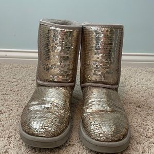 Silver Sparkle Ugg boots